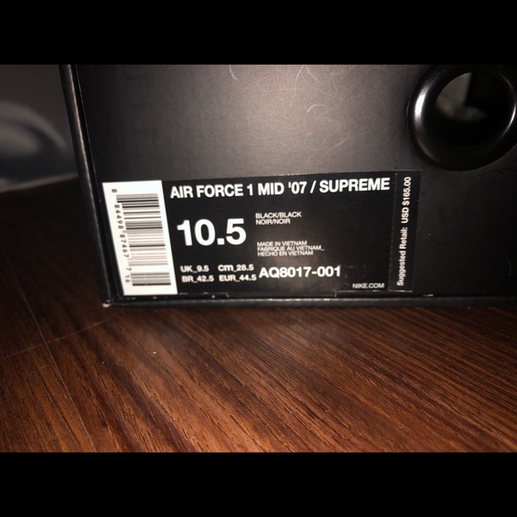 ***SOLD*** Supreme x NBA x Air Force 1 Mid 07’ - Picture 5 of 5
